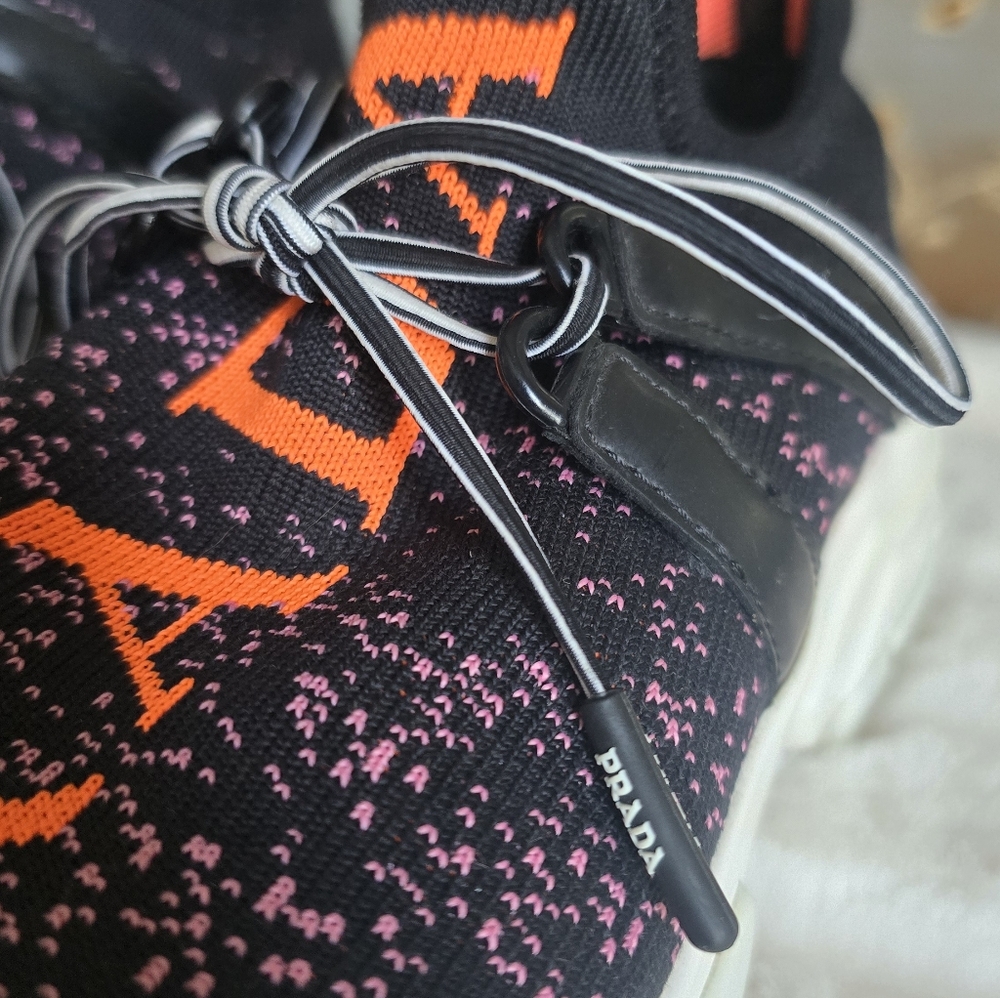 PRADA Dégradé Big Logo knit sock Sneaker - Picture 13 of 15